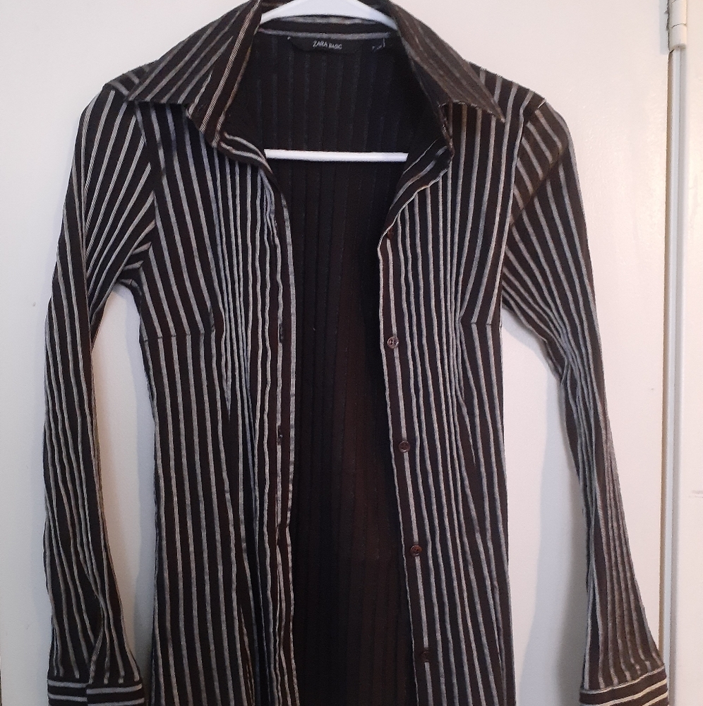Zara Basic Stretch Shirt